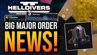 Helldivers 2 - A New Major Order! Hover Pack Secret!