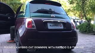 Fiat 500 0.9 TwinAir with RushPlux Downpipe.