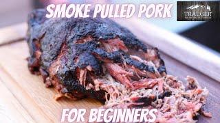 Smoke pulled pork on Traeger Grill - how to smoke pork shoulder on pellet grill