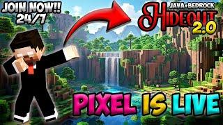 MINECRAFT LIVE! | HIDEOUT 2.0 | CRACKED | 24/7 | Join Now |  Hindi