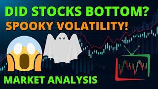 DID STOCKS BOTTOM? Spooky Volatility! Stock Market Technical Analysis | SPY TA | QQQ TA | DIA TA