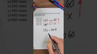 Don't get the percentage wrong! #math #percentage #enem #competitions #education