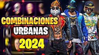 COMBINACIONES DE ROPA  URBANAS PARA TODO JUGADOR QUE DEBES USAR EN FREE FIRE 2024  OUTFITS  FF