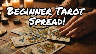 BEGINNER'S 3 Card Tarot Spread - Fast and Easy!