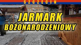 Jarmark Bożonarodzeniowy w Szczecinie . Plac Lotników. Grudzień 2023.