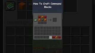 THIS Is How To CRAFT COMMAND BLOCKS In MINECRAFT... #shorts