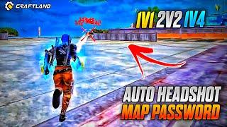 1V1,1V2, 1V4, NO BODY ONLY AUTO HEADSHOT MAP CODE | NEW PASSWORD | AUTO HEADSHOT HACK MAP  RUSHKEY