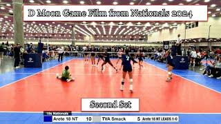 Delaney Moon Volleyball Game film from 18s Nationals vs TVA Smack Set 2. #libero #dmoon