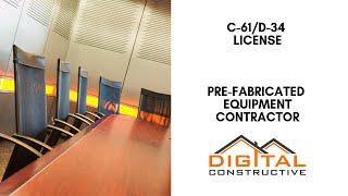 How To Get Your C-61/D-34 License! Pre-Fabricated Equipment Installation Contractor's CSLB License!