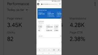 CPC 9.93$  Google Adsense income proof Revealed. Google Adsense Today Earning. Blogger income