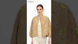 Luxury Silk Beaded Floral Jacket