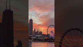 Sunsets in Chicago are out of this world beautiful Chicago sunsets hit differently #sunset