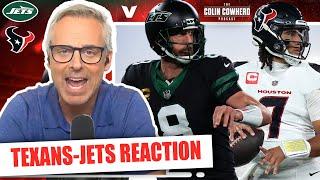 Texans-Jets Reaction: Aaron Rodgers beats C.J. Stroud on TNF, Jets to playoffs? | Colin Cowherd NFL