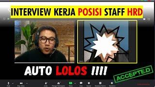 AUTO LOLOS‼️ Interview posisi Staff HRD [ Recruitment specialist]