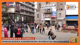 Gen Z protesters protest bad governance in Nairobi CBD
