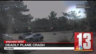 Dramatic video shows moment plane crashed near Colonie neighborhood