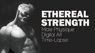 Ethereal Strength: Mesmerizing Digital Art Time-Lapse (Rebelle 7)