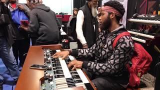 Cory Henry plays the Hammond XK5