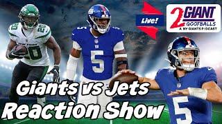 NY Giants vs NY Jets Postgame Reaction Show - The Battle for New York - Week 8 NFL