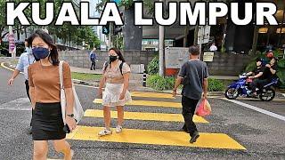 Kuala Lumpur Walking Tour. Jalan P Ramlee KL Malaysia 4K