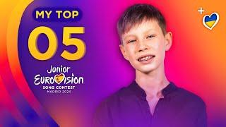 Junior Eurovision 2024: MY TOP 5 (so far) [NEW]