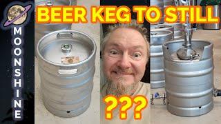 Converting a beer keg into a home distillation boiler