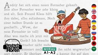 #585 Learn German with stories | Learn German through listening | A1-A2 | Learn German with stories