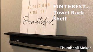 Custom Towel Rack Shelves Under $15