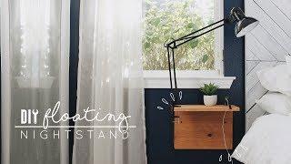 DIY $10 Floating Nightstand