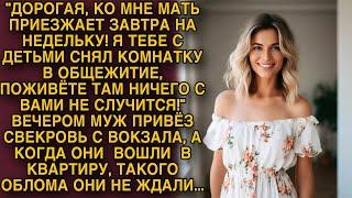 Вечером муж привез свекровь с вокзала, а когда они вошли в квартиру такого облома не ожидали...