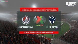 Atlético de San Luis vs Monterrey | SEMIFINAL DE IDA LIGA BBVA MX | APERTURA 2024 | FIFA21