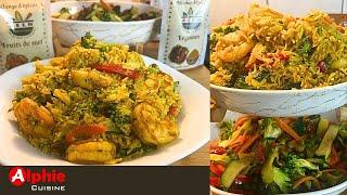 Thiebou Crevettes et Légumes  bou gaw te saff