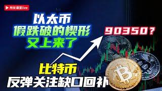 比特幣接下來看86700能否站穩 | 比特幣90350有個FVG缺口 | 以太幣黑客逐步吸籌碼 | 以太坊能否突破楔形摸到2347 |