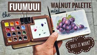 Is it too small? Fuumuui Mini Walnut Palette for Watercolor