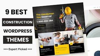 9 Best WordPress Themes for Construction Company 2025 | Builders WordPress Theme