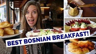 Bosnian Breakfast in Mostar, Bosnia and Herzegovina