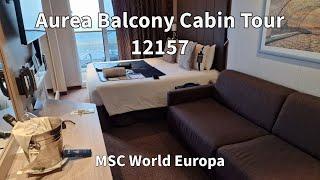 Aurea Balcony Cabin Tour 12157 MSC World Europa