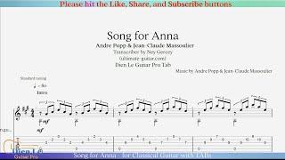 Song for Anna - for Classical Guitar with TABs