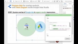 Overlap analysis with Venn diagram inside Google Data Studio: Configuration review