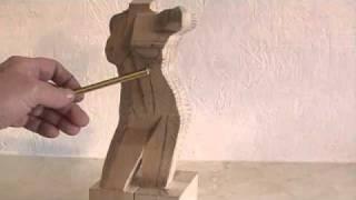 Carving a Female Torso - Wood Carving Tutorial Video by Ian Norbury (Clip)