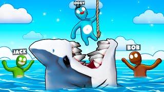 Oggy's Friends vs Shark In Gang Beast!