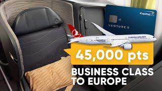 I redeemed 45,000 points for a business class flight to Europe | Capital One, Citi, Bilt