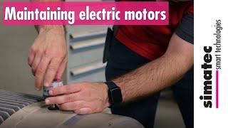 Electric motor maintenance with simatec