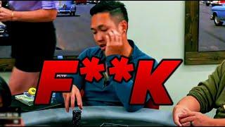 Poker Player GOES BROKE In The FIRST HAND!