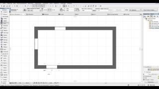 Архикад 19.  Вставка окон и дверей