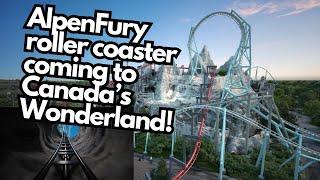 AlpenFury roller coaster coming to Canada’s Wonderland in 2025! Off-ride and POV animation!