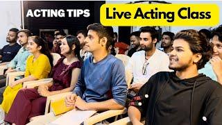 Acting Class Live-Acting Tips-By Vinay Shakya Lets Act