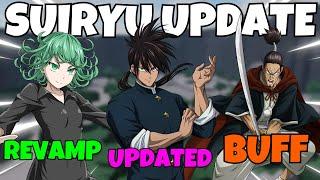 The Strongest Battlegrounds NEW SUIRYU UPDATE SHOWCASE  + NEW BUFF AND NERFS