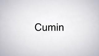 How to Pronounce Cumin