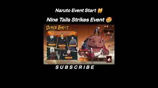 Nine Tails Strikes Event  FF X Naruto collaboration  FF New Event/Free Fire New event#shorts#ff